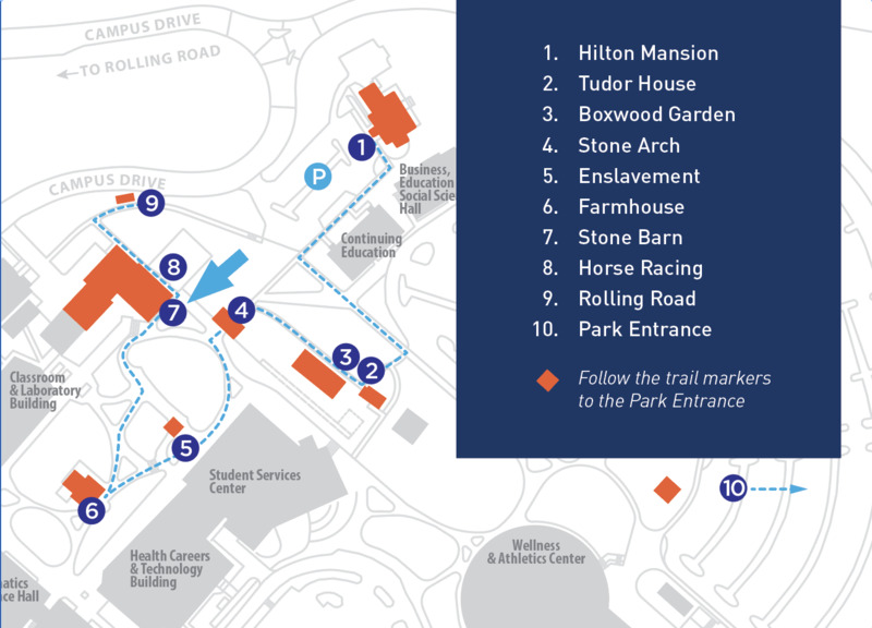 CCBC Catonsville Campus Signage Locations Map.png